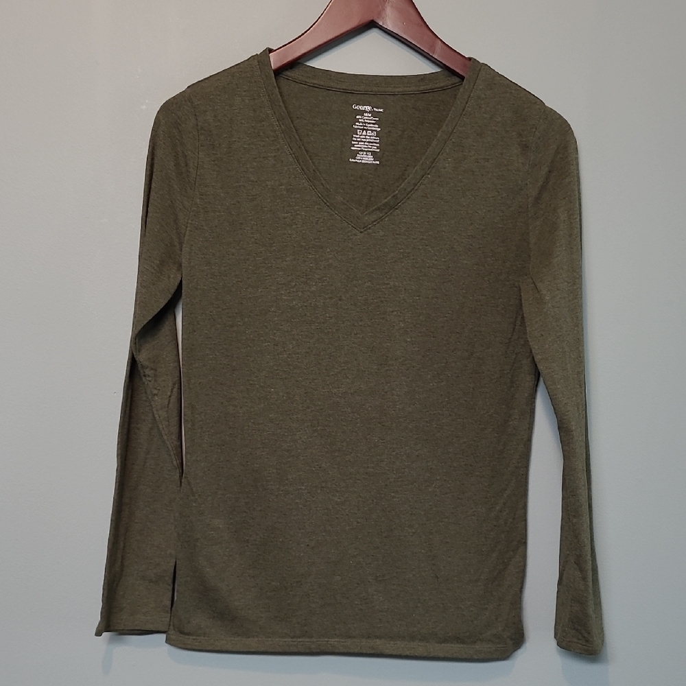 George Khaki Cotton Blend Top